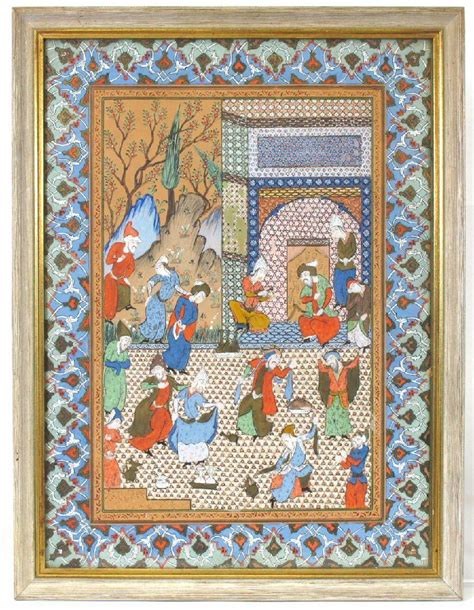  Seven Angels - A Mystical Journey Through the Canvas of Iranian Miniature Painting